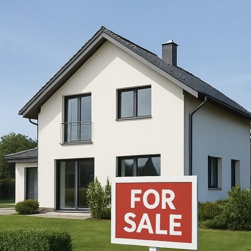 Immobilienbewertung | DSV Bauwerk Immobilienbewertung und Wertgutachten - Ein Bausachverständiger besichtigt ein Haus und macht Notizen, um den Wert zu bestimmen.