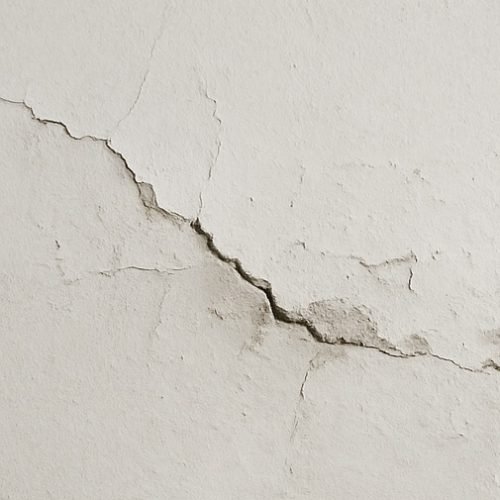 Bauschäden erkennen und beheben | DSV Bauwerk Bauschäden erkennen - Ein Bausachverständiger mit modernem Messgerät prüft eine feuchte Wand auf Schimmel und Risse